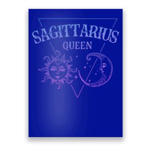 Sagittarius Queen / Blue Sun And Moon Sagittarius Birthday Great Gift Poster