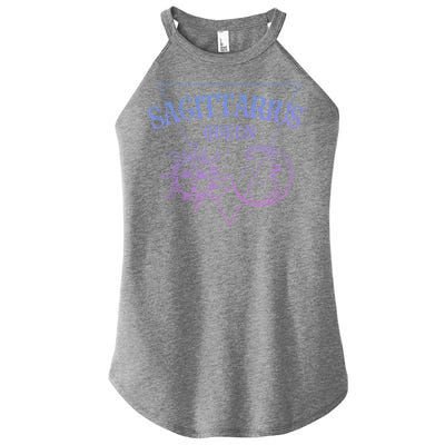 Sagittarius Queen / Blue Sun And Moon Sagittarius Birthday Great Gift Women's Perfect Tri Rocker Tank