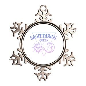 Sagittarius Queen / Blue Sun And Moon Sagittarius Birthday Great Gift Metallic Star Ornament