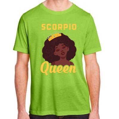 Scorpio Queen Birthday Black Gift Adult ChromaSoft Performance T-Shirt