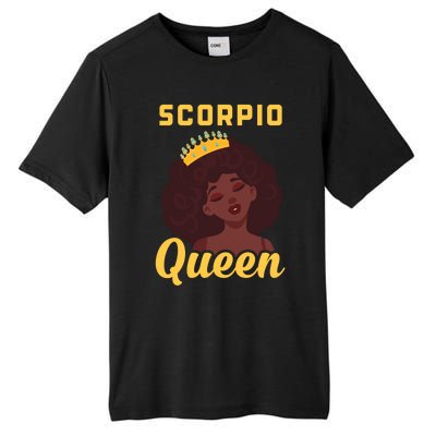 Scorpio Queen Birthday Black Gift Tall Fusion ChromaSoft Performance T-Shirt