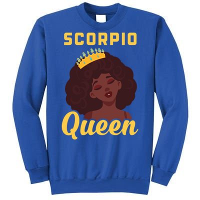 Scorpio Queen Birthday Black Gift Sweatshirt