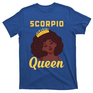 Scorpio Queen Birthday Black Gift T-Shirt