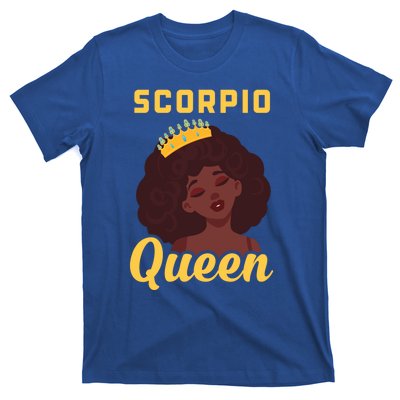 Scorpio Queen Birthday Black Gift T-Shirt