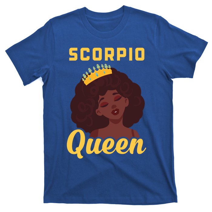 Scorpio Queen Birthday Black Gift T-Shirt