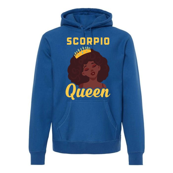 Scorpio Queen Birthday Black Gift Premium Hoodie