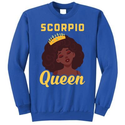 Scorpio Queen Birthday Black Gift Tall Sweatshirt