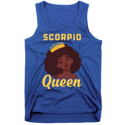 Scorpio Queen Birthday Black Gift Tank Top