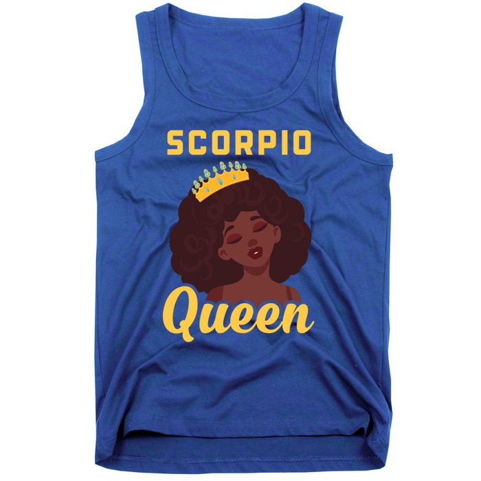 Scorpio Queen Birthday Black Gift Tank Top