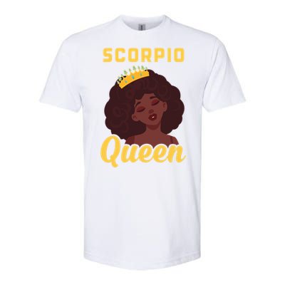 Scorpio Queen Birthday Black Gift Softstyle® CVC T-Shirt