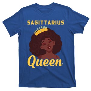 Sagittarius Queen Birthday Black Gift Great Gift T-Shirt