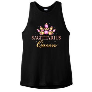 Sagittarius Queen Birthday Cool Gift Astrology Zodiac Sign Gift Ladies PosiCharge Tri-Blend Wicking Tank