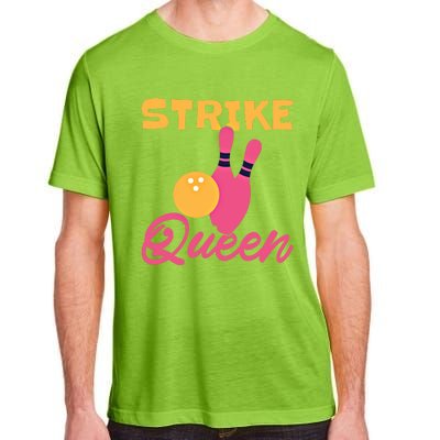 Strike Queen Bowling Team Bowler Gift Adult ChromaSoft Performance T-Shirt