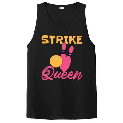 Strike Queen Bowling Team Bowler Gift PosiCharge Competitor Tank