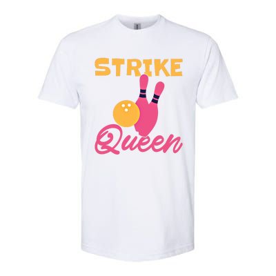 Strike Queen Bowling Team Bowler Gift Softstyle CVC T-Shirt