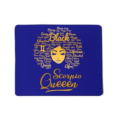 Scorpio Queen Black Queen Birthday Funny Gift Zodiac Gift Mousepad