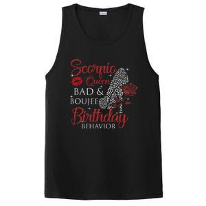 Scorpio Queen Bad Boujee Birthday Behavior High Heels Gift PosiCharge Competitor Tank