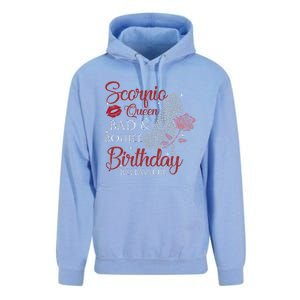 Scorpio Queen Bad Boujee Birthday Behavior High Heels Gift Unisex Surf Hoodie