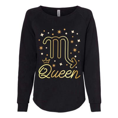 Scorpio Queen Born In October November Scorpio Birthday Gift Womens California Wash Sweatshirt