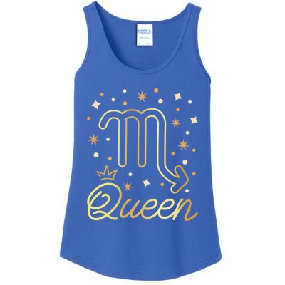 Scorpio Queen Born In October November Scorpio Birthday Gift Ladies Essential Tank