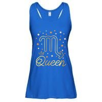 Scorpio Queen Born In October November Scorpio Birthday Gift Ladies Essential Flowy Tank