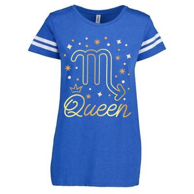 Scorpio Queen Born In October November Scorpio Birthday Gift Enza Ladies Jersey Football T-Shirt