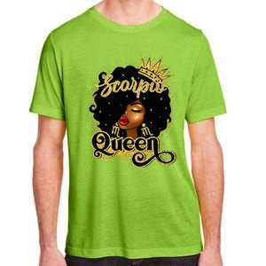 Scorpio Queen Birthday Afro Natural Hair Black Wo  Adult ChromaSoft Performance T-Shirt