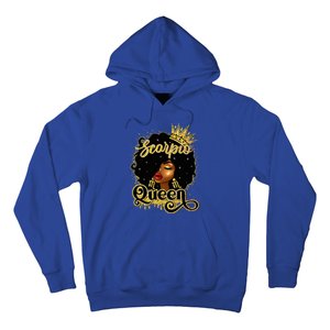 Scorpio Queen Birthday Afro Natural Hair Black Wo  Hoodie