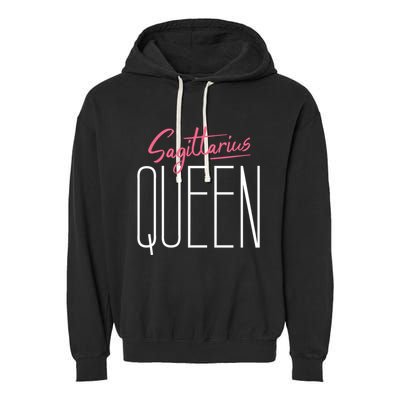 Sagittarius Queen / Classy Sagittarius Quote Design Gift Garment-Dyed Fleece Hoodie