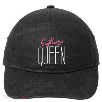 Sagittarius Queen / Classy Sagittarius Quote Design Gift 7-Panel Snapback Hat