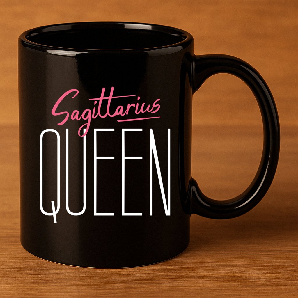 Sagittarius Queen / Classy Sagittarius Quote Design Gift 11oz C Handle Ceramic Mug