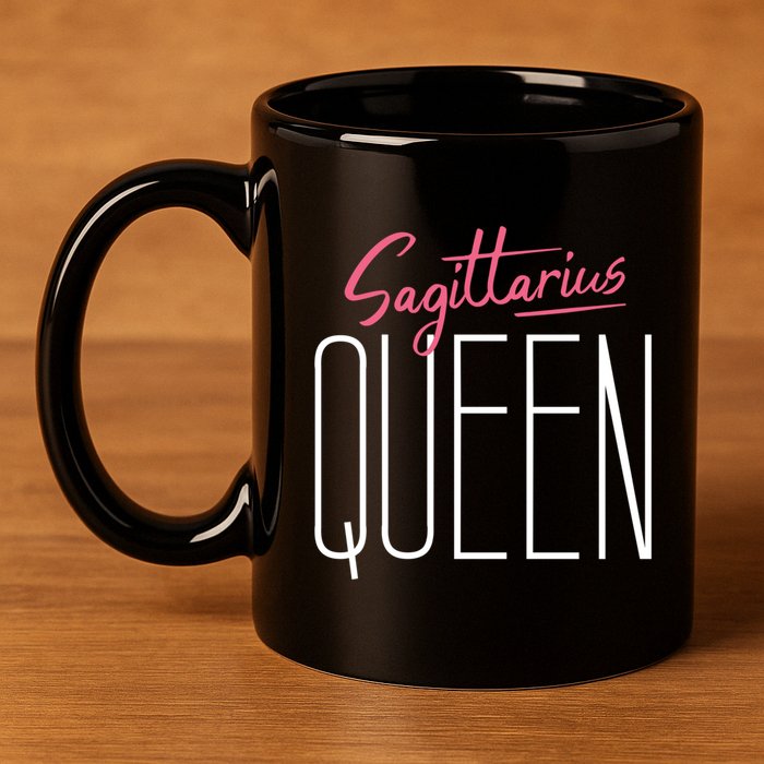 Sagittarius Queen / Classy Sagittarius Quote Design Gift 11oz C Handle Ceramic Mug