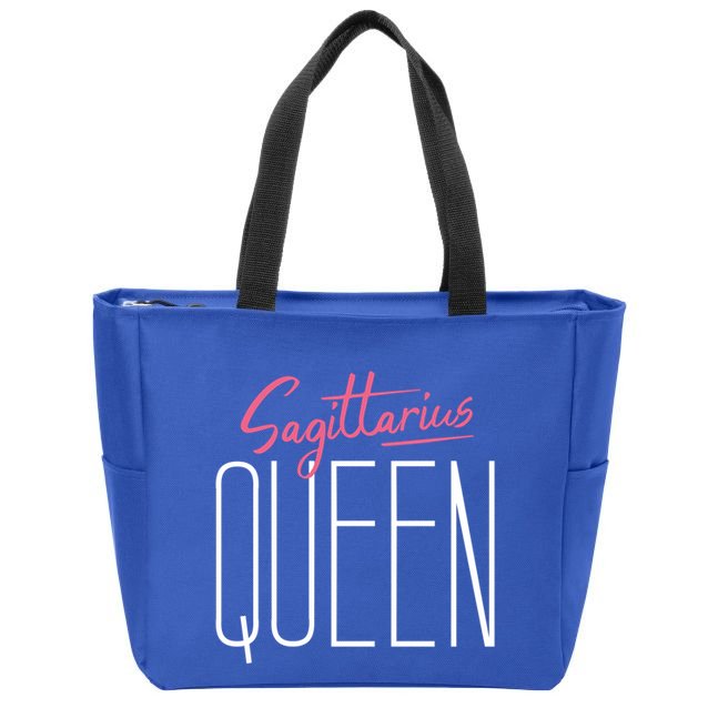 Sagittarius Queen / Classy Sagittarius Quote Design Gift Zip Tote Bag