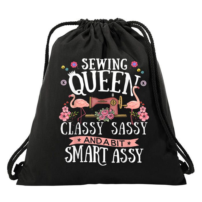 Sewing Queen Classy Sassy And A Bit Smart Assy Sewer Drawstring Bag