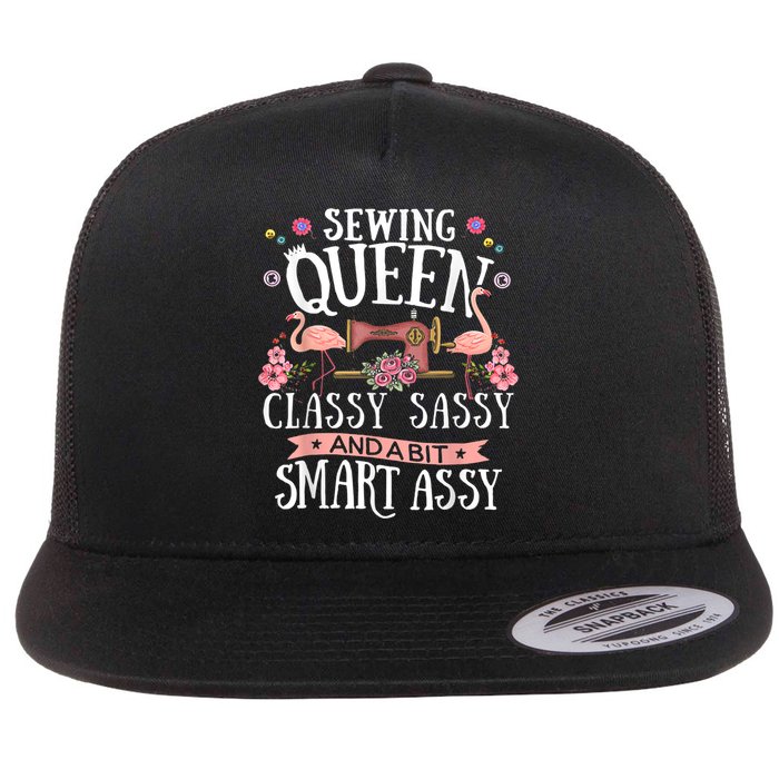 Sewing Queen Classy Sassy And A Bit Smart Assy Sewer Flat Bill Trucker Hat