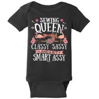 Sewing Queen Classy Sassy And A Bit Smart Assy Sewer Baby Bodysuit