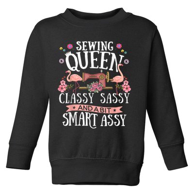 Sewing Queen Classy Sassy And A Bit Smart Assy Sewer Toddler Sweatshirt