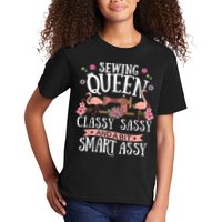 Sewing Queen Classy Sassy And A Bit Smart Assy Sewer Kids T-Shirt