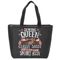 Sewing Queen Classy Sassy And A Bit Smart Assy Sewer Zip Tote Bag
