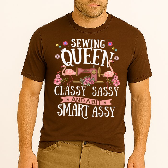 Sewing Queen Classy Sassy And A Bit Smart Assy Sewer Cooling Performance Crew T-Shirt