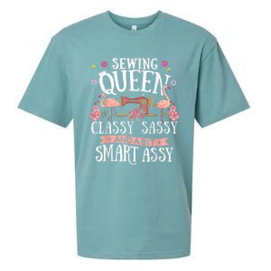 Sewing Queen Classy Sassy And A Bit Smart Assy Sewer Sueded Cloud Jersey T-Shirt