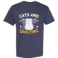 Sewing & Quilting Cats Sewer Quilters Novelty Sewing Garment-Dyed Heavyweight T-Shirt