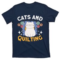 Sewing & Quilting Cats Sewer Quilters Novelty Sewing T-Shirt