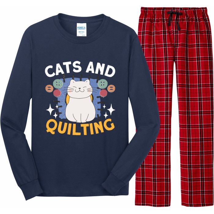 Sewing & Quilting Cats Sewer Quilters Novelty Sewing Long Sleeve Pajama Set