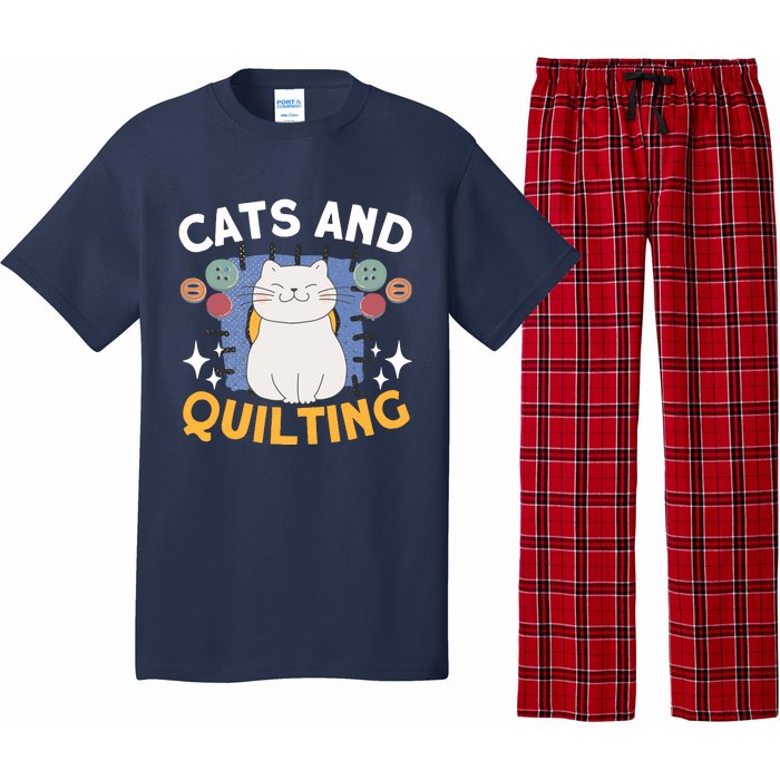 Sewing & Quilting Cats Sewer Quilters Novelty Sewing Pajama Set