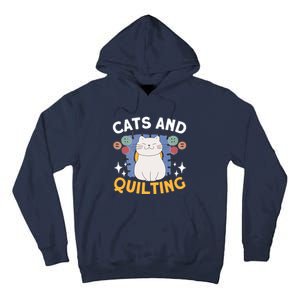 Sewing & Quilting Cats Sewer Quilters Novelty Sewing Tall Hoodie