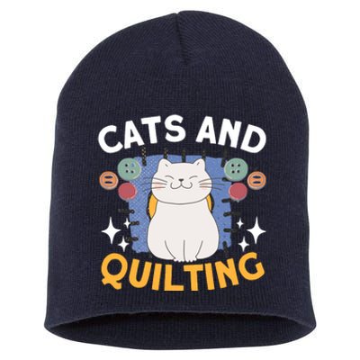 Sewing & Quilting Cats Sewer Quilters Novelty Sewing Short Acrylic Beanie