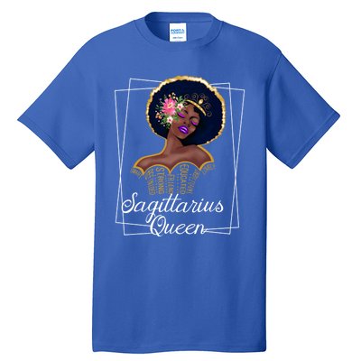 Sagittarius Queen Cool Gift Astrology Birthday Black Gift Tall T-Shirt