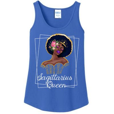 Sagittarius Queen Cool Gift Astrology Birthday Black Gift Ladies Essential Tank