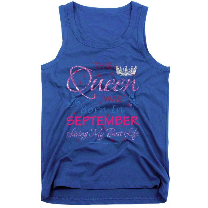 September Queen Cute Queens Born In September Gift Tank Top